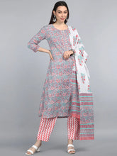 Poly Chiffon Printed Kurta Pant Dupatta